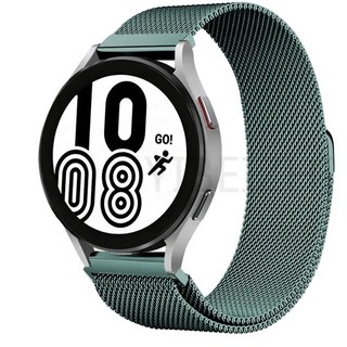 밀라노 스트랩 삼성 갤럭시 워치 4 5 프로 4 클래식 액티브 2 기어 S3 루프 팔찌 화웨이 gt 322epro 밴드용 20mm 22mm, Pine Green 17_22MM watch band