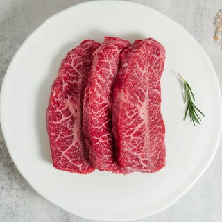 우마왕 한우 1++ 투플러스 냉장 부채살 구이용, 2개, 200g