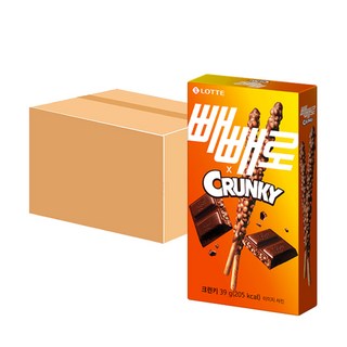 롯데 빼빼로 크런키 39g 40개 빼빼로데이 초코 선물
