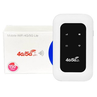 휴대용 포켓 Fi 모뎀 모바일 와이파이 핫스팟 SIM 카드 슬롯 4G/5G 라우터 150Mbps 4G LTE 무선 3000mA, LED Asian Version 2, 1개