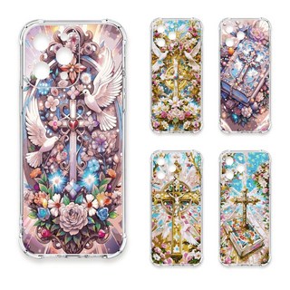 24H快速出貨 TRON 三星 A52/52s 十字架華麗金光閃閃 四角防摔 軟殼 手機殼