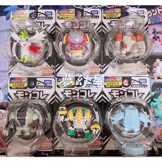 TOMY 口袋妖怪 噴火龍水箭龜神柱王阿爾宙斯冰六尾木木梟謎擬Q鯉魚王原廠盒裝伊布好勝蟹手辦, 1個, 敲音猴,原廠盒裝