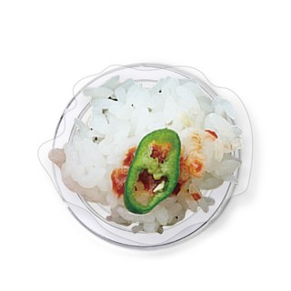 먹방 음식 아크릴 그립톡 스마트톡 거치대, 쌀밥, 1개