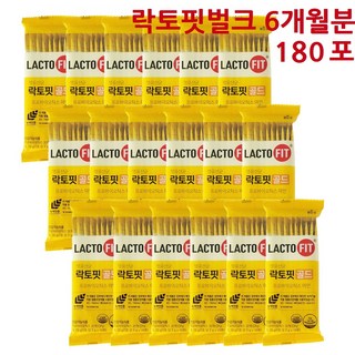 [알뜰한 벌크포장 6개월알찬구성] 종근당건강 락토핏골드 아연함유 생유산균 LACTO-FIT 보장균수2배 최신버전, 20g, 18개