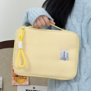 카키바움 노트북 파우치 가방 아이패드 보호 케이스, 레몬버터, 1개