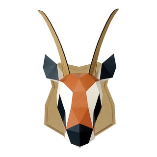 일본 정식수입 KAKUKAKU WALL 가젤 L사이즈 페이퍼크래프트 가젤모형 3D모형 장식품 집꾸미기 벽전시