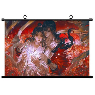 천관사복 족자 행잉 포스터 벽걸이 벽가리개 묵향동후 장편소설 애니메이션 주인공 화성&사련 화련 커플 벽꾸미기 일러스트 기숙사/거실/침실 인테리어 가림막 팬 기념품 선물용, 천관사복 족자 포스터-7