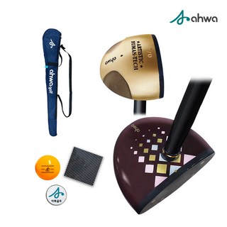 아화770 파크골프채 4종세트 브라운 남성용 공인인증클럽, 단품