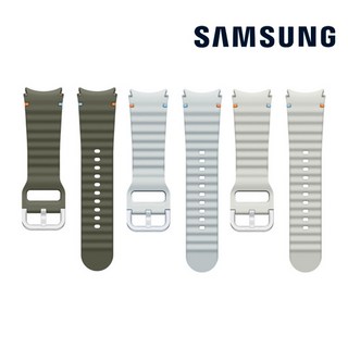삼성 정품 갤럭시 워치7 스트랩 40mm 워치 4 5 6 7 프로 실리콘 스트랩 삼성정품 물결 스트랩, 1개, 크림(S/M)