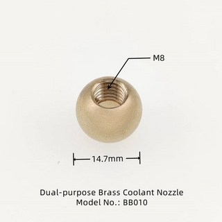 기계 공구 황동 냉각수 깍지 스레드 홀 볼 CNC 선반 터렛 홀더용 노즐, [03] M8-14.7, 1개