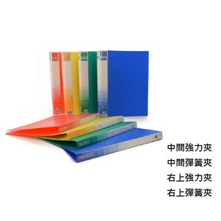 自強牌 210 中間彈簧夾 右上強力夾 (PP材質), 1個, 配色,中間強力夾