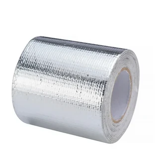 반사 자기 접착 테이프 고온 단열 실드 랩 붕대 롤 범용, 01 silver, 01 Silver