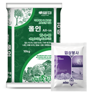 이맘때올인 복합비료 완효성비료 밑거름 텃밭거름 입상붕사, 10kg, 1개