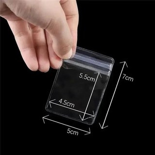 공병10/100pcs 두꺼운 PVC 쥬얼리 패키지 가방 투명 항산화 주최자 디스플레이 포장 보관 셀프 씰링 파우치