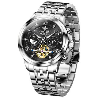 OUPINKE 남성 명품시계 남성용 시계남성 시계 프리미엄 패션 손목시계 방수 캘린더