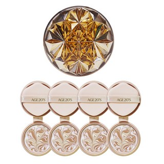 에이지투웨니스 age20s 에센스 팩트 로얄골드 다이아 리프팅 에디션 본품1개 리필4개, 1개, 23호