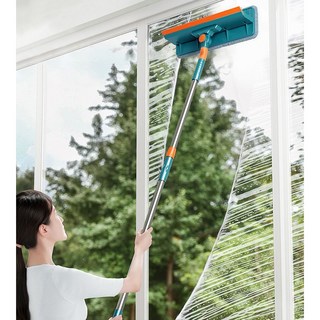 청소 양면 3단 유리창닦이 회전 먼지 화이트, 1개