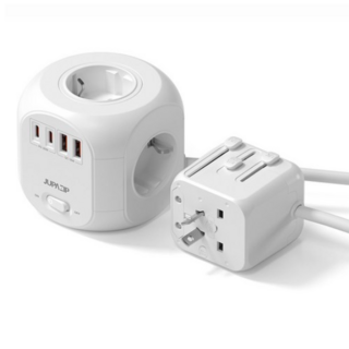 주파집 여행용 멀티탭 어댑터 AD500CP + 하드 케이스, 1개