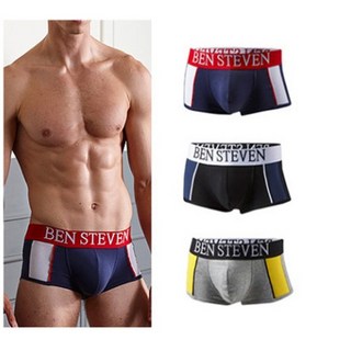 벤스티븐 넓은 빅 밴드 남자 남성 메쉬 스판 통기성 좋은 드로즈 즈로즈 사각 팬티 남성 속옷 언더웨어