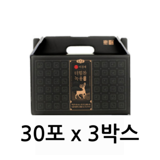 이경제 더힘찬녹용 블랙 3박스 90포 이경재 녹용, 66ml, 90개