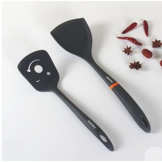 에바솔로 조리도구 4종 블랙 스파츌라 실리콘 서빙스푼, 1개, 짙은 회색 대주걱프라이팬 주걱, 기본 구성품