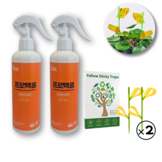 프로텍홈+초파리트랩 날파리 초파리 나방파리 빈대 퇴치제 살충제 디노테퓨란 파리약 스프레이, 2개, 290ml