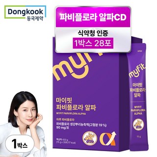 동국제약 마이핏 이보영 파비플로라 알파CD 저당 설계 액상 스틱, 1개, 420g