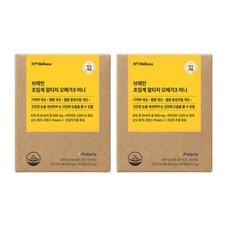 롱비다 커큐민 강황 400mg 브레인 초임계 알티지 오메가3 미니, 2개, 60정