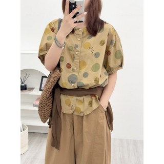 日系波點襯衫 #4197