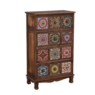 자개장 약장 고가구 정리함 빈티지 소품 엔틱수납장 복고풍 원목 나비장, H. 숯불구이 6색 팰리스