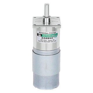 42GA775 直流減速電機 12V/24V 大扭矩 正反轉可調速 馬達, 1個, 電機,一分鐘100轉（電壓備註）