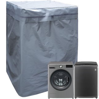 [거성봉제]국내생산 100%방수 지퍼형 세탁기 방수커버, 회색, 1개, 통돌이형,(70x75x103)