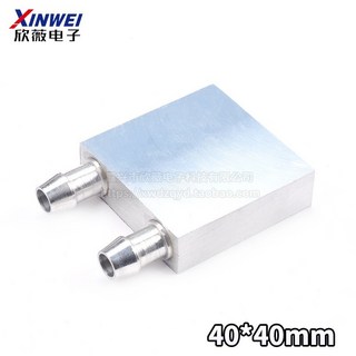 臺灣熱銷 散熱片 水冷頭40*40水冷板 吸熱液冷CPU半導體製冷片散熱器 模具水冷紫銅 模具散熱片 半導, 40*40mm（兩面拋光）, 1個