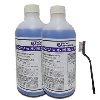 정우케미칼 녹제거제 J-220A 공구 스텐 금속 녹제거(1 000ML), 2개, 1L