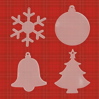 메이크문구 아크릴오너먼트 4종, 03 트리