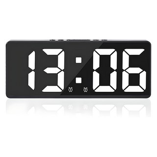 Modernholic 簡約LED數位桌鐘 MC350, 白色