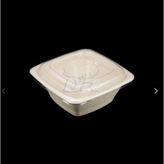 [두레] EG-32 300개/ 종이펄프 사각 일회용 배달 포장 용기 과일 떡 트레이 대형 전자레인지용 치킨포장 덮밥 샐러드포장 디저트포장 파스타용기 스파게티용기 볶음밥 닭강정, 용기만 (300개), 300개