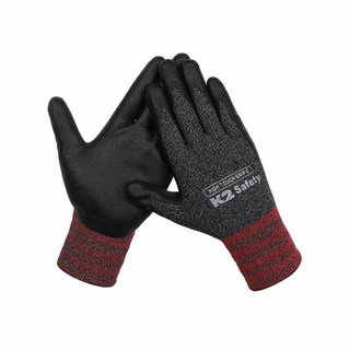 K2 Safety 안전장갑 nbr 10켤레 세트, MELANGE D/GREY, 10개