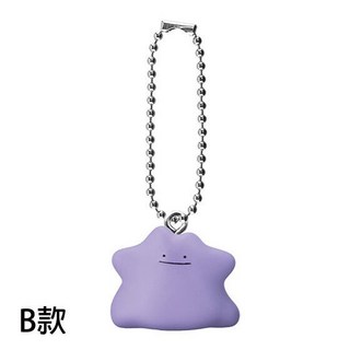 BANDAI 精靈寶可夢公仔吊飾 一般系 卡比獸 百變怪 扭蛋 轉蛋 全5款, 1個, B款/百變怪款