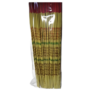 檀香金字香財神觀音燒香供佛拜神燙金香竹籤香棒香壽香粗香金色有字香1尺6(90支)純天然檀香, 1個