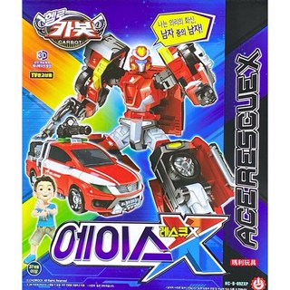 Hello CARBOT 衝鋒戰士 打火艾斯 CK07359 變形玩具, 1個