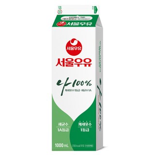 서울우유 서울우유 1000ml 나100%, 1L, 2개