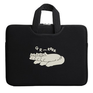 귀여운 캐릭터 일러스트 노트북 파우치 맥북 LG 그램 갤럭시북 13인치 14인치 15인치 16인치, 그릉그릉, 1개