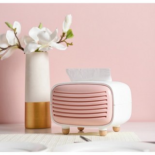 앤유 모던 미드센추리 스트라이프 두루마리 휴지 케이스, 옵션선택, 블루