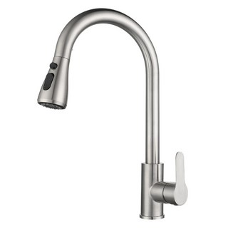 雅思廚衛 304不鏽鋼 廚房伸縮旋轉龍頭 抽拉式冷熱水龍頭 水槽洗菜盆龍頭 A09, 1個