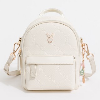 PLAYBOY 包包 後背包【永和維娜】附保固 可斜背 Pure系列 米白色
