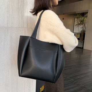 벨토나 무드백 심플 데일리 가죽 여성 숄더 토트백