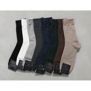 【Tasteful_tw】韓國精梳棉純色長襪 - 素面百搭款 (8色可選)