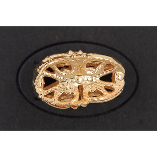 沐錦 飾品材料DIY 20*13MM銅花球 @10入, (金)10入/瓶, 1個