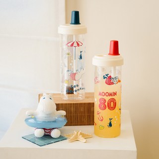 【iam我適文創】MOOMIN TRITAN 環保杯 850ml 隨行杯 飲料杯 手搖飲 杯子 水壺 喝水杯 吸管杯, 1個, 悠遊姆明